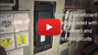 Old looking panelboard with youtube play button